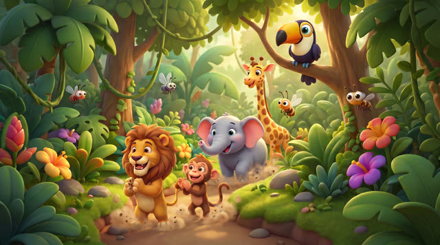 Scene 5 - Jungle Animal Parade