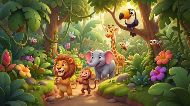Scene 6 - Jungle Animal Parade