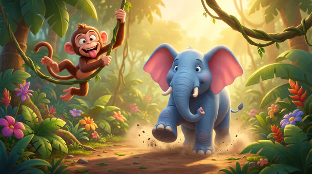 Scene 8 - Jungle Animal Parade