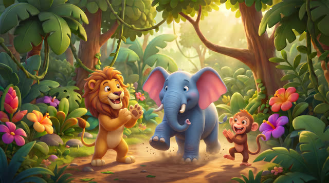 Scene 11 - Jungle Animal Parade
