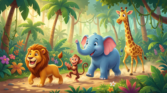 Scene 12 - Jungle Animal Parade