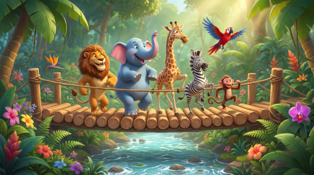 Scene 23 - Jungle Animal Parade