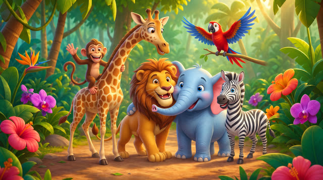 Scene 24 - Jungle Animal Parade