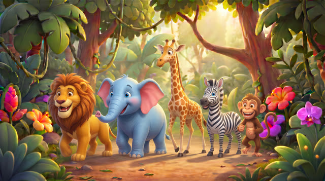 Scene 26 - Jungle Animal Parade