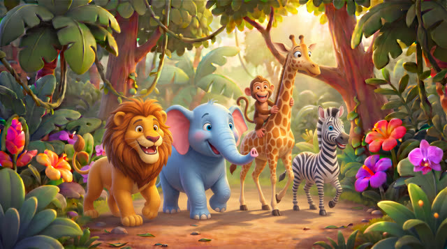Scene 27 - Jungle Animal Parade