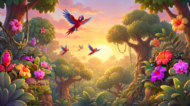 Scene 33 - Jungle Animal Parade