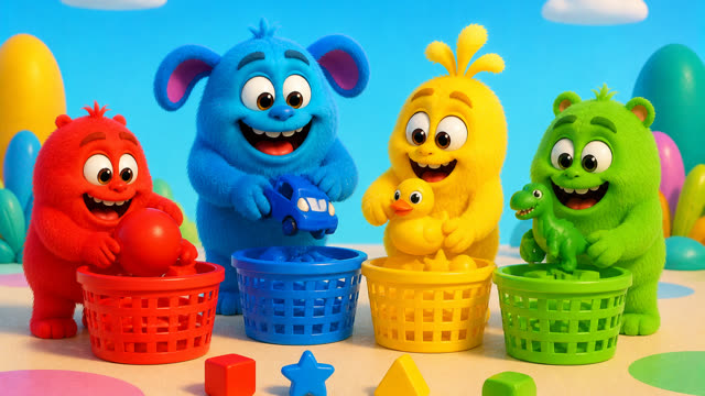 Scene 12 - The Color Monster Song | Learn Colors for Kids