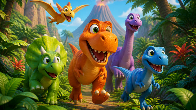 Scene 1 - Dino Counting to Ten