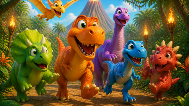 Scene 5 - Dino Counting to Ten