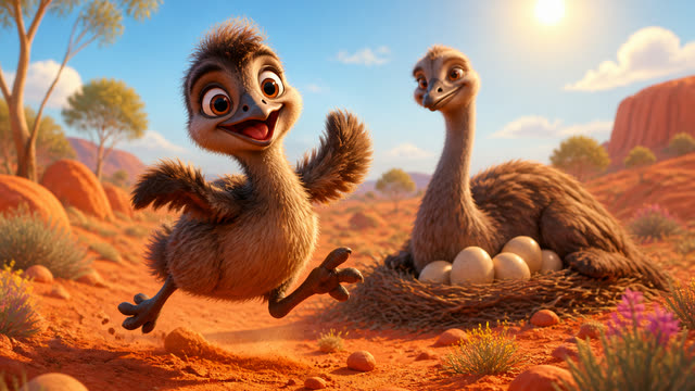 Scene 1 - Poppy the Australian Emu