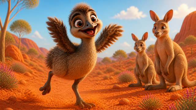 Scene 3 - Poppy the Australian Emu