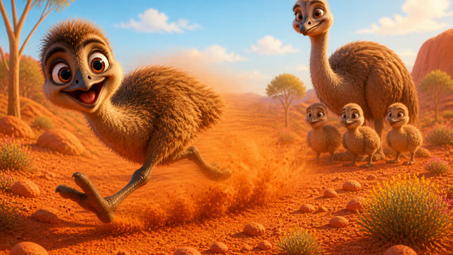 Scene 4 - Poppy the Australian Emu