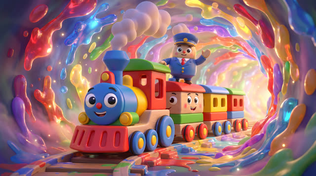 Scene 4 - Mimo and the Color Train 🌈🚂 | Learn Colors for Kids