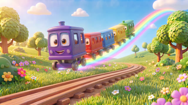 Scene 25 - Mimo and the Color Train 🌈🚂 | Learn Colors for Kids