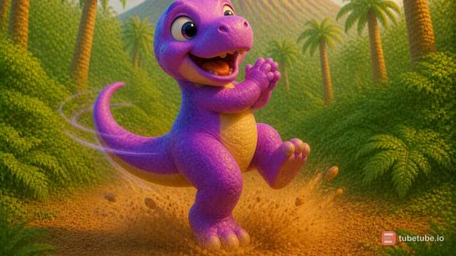 Scene 23 - Five Little Dino Friends