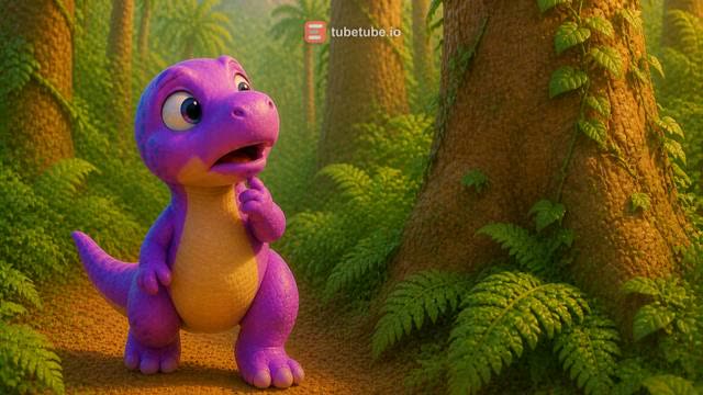 Scene 24 - Five Little Dino Friends