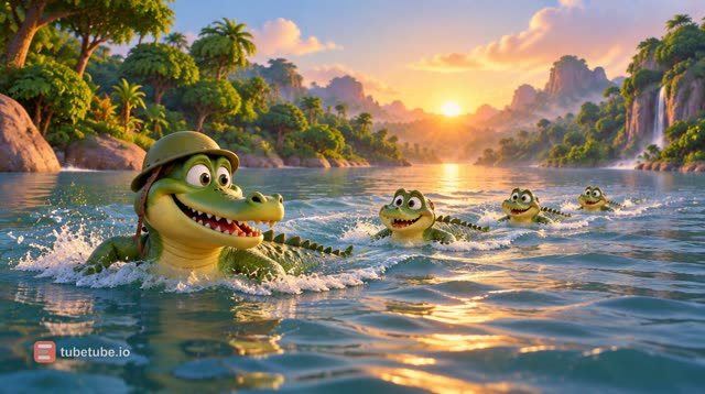 Scene 5 - Le joyeux crocodile du Nil