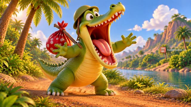 Scene 9 - Le joyeux crocodile du Nil