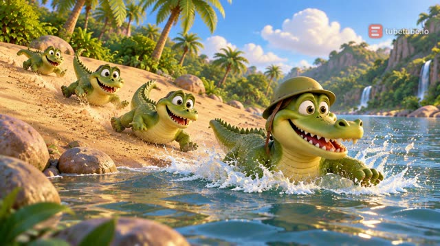 Scene 10 - Le joyeux crocodile du Nil