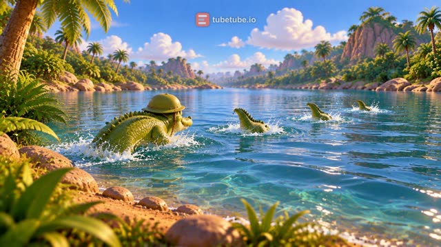 Scene 14 - Le joyeux crocodile du Nil