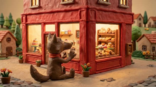 Scene 17 - Loulou, le Loup Gourmand et Gâteau