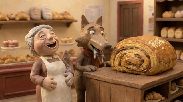 Scene 30 - Loulou, le Loup Gourmand et Gâteau