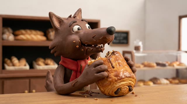 Scene 34 - Loulou, le Loup Gourmand et Gâteau