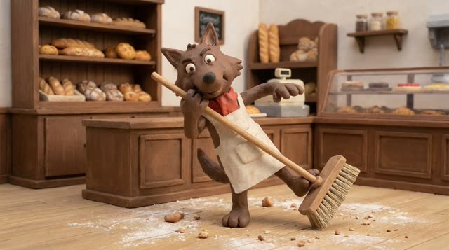 Scene 37 - Loulou, le Loup Gourmand et Gâteau