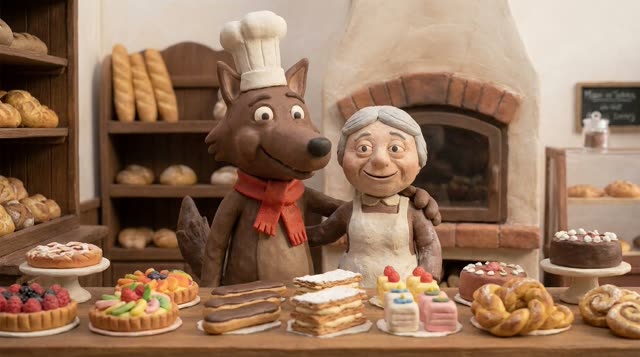 Scene 39 - Loulou, le Loup Gourmand et Gâteau