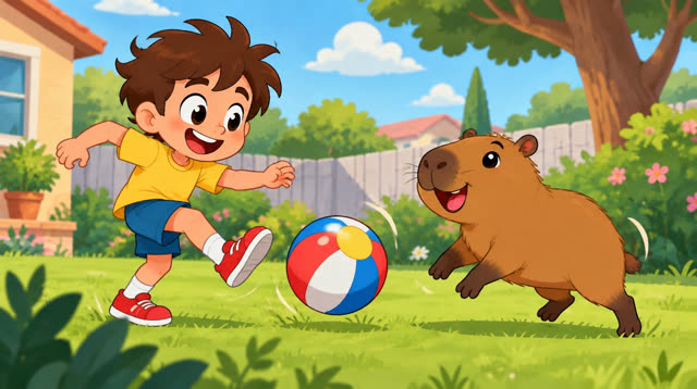 Scene 3 - O menino e a capivara
