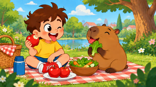 Scene 8 - O menino e a capivara