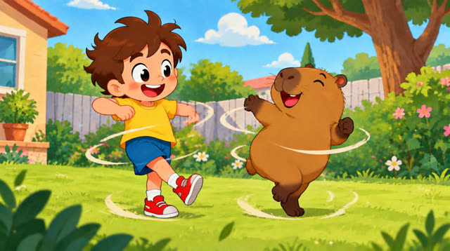 Scene 10 - O menino e a capivara