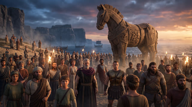Scene 21 - Le Cheval de Troie