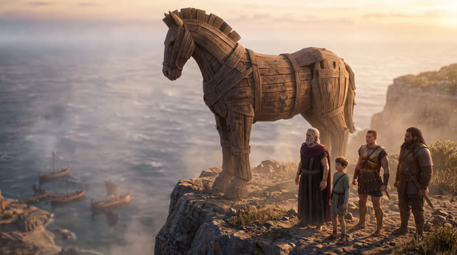 Scene 23 - Le Cheval de Troie
