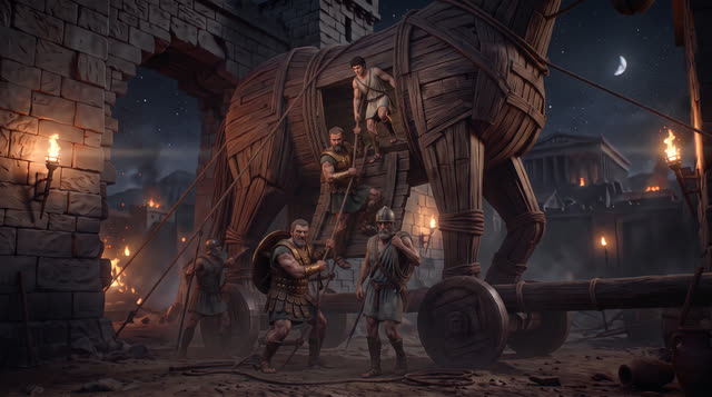 Scene 49 - Le Cheval de Troie