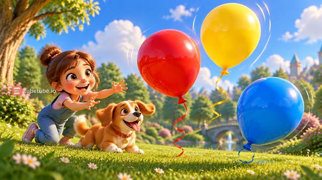 Scene 8 - Renkli Balonlar Dansı