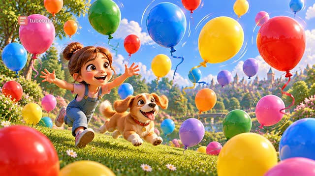 Scene 9 - Renkli Balonlar Dansı