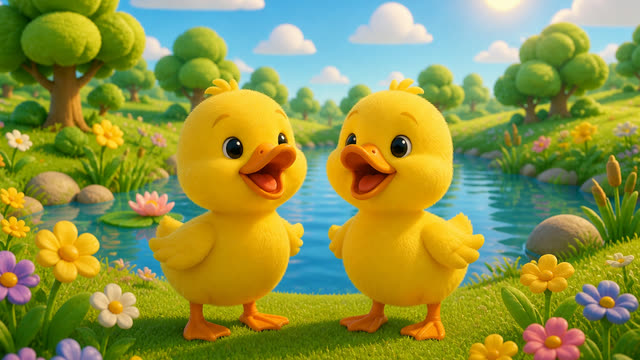 Scene 5 - five little ducks
