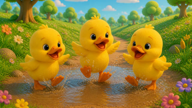 Scene 8 - five little ducks