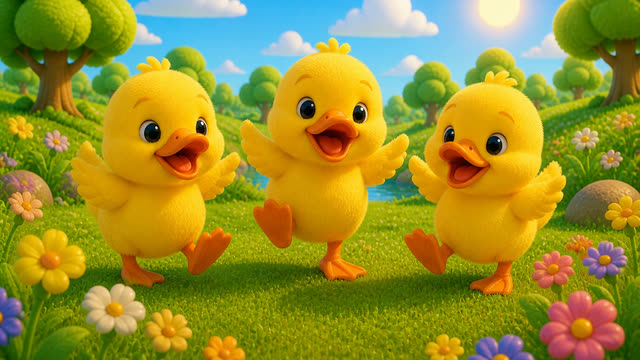 Scene 9 - five little ducks