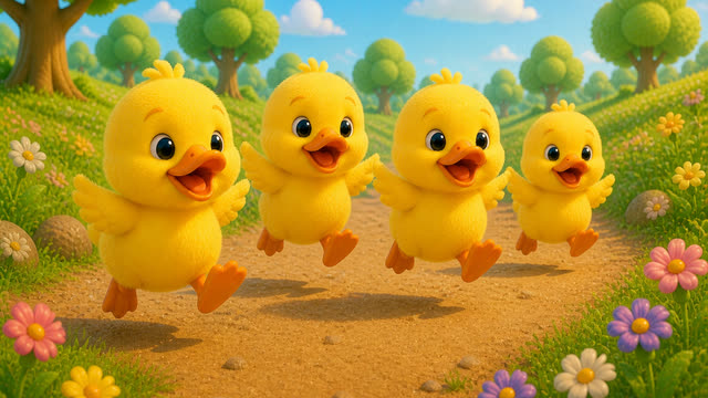 Scene 12 - five little ducks