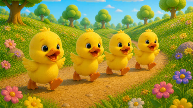 Scene 13 - five little ducks