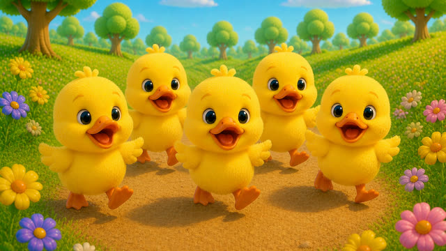Scene 15 - five little ducks