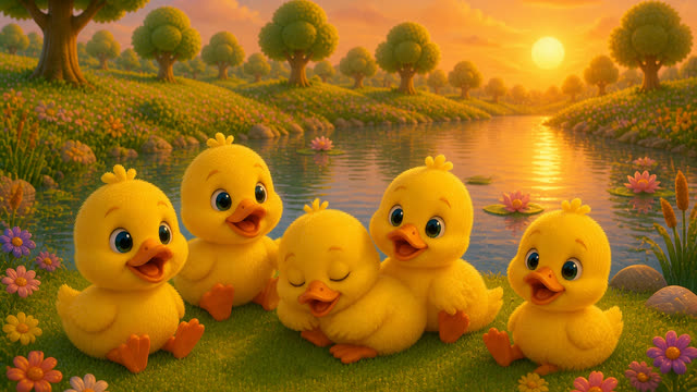 Scene 20 - five little ducks