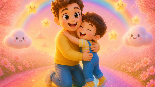 Scene 13 - 🌈🤗 Rainbow Hug Parade Storyboard