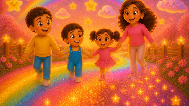Scene 44 - 🌈🤗 Rainbow Hug Parade Storyboard