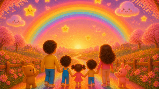 Scene 45 - 🌈🤗 Rainbow Hug Parade Storyboard