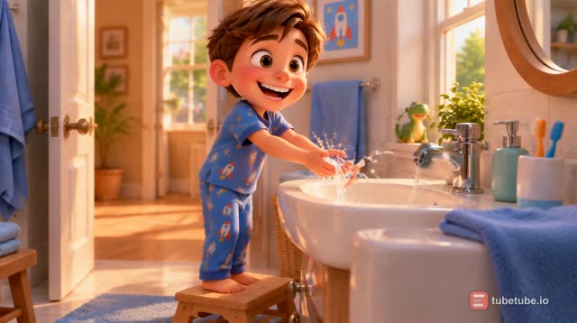 Scene 3 - Bibi Bunny Brushes Her Teeth