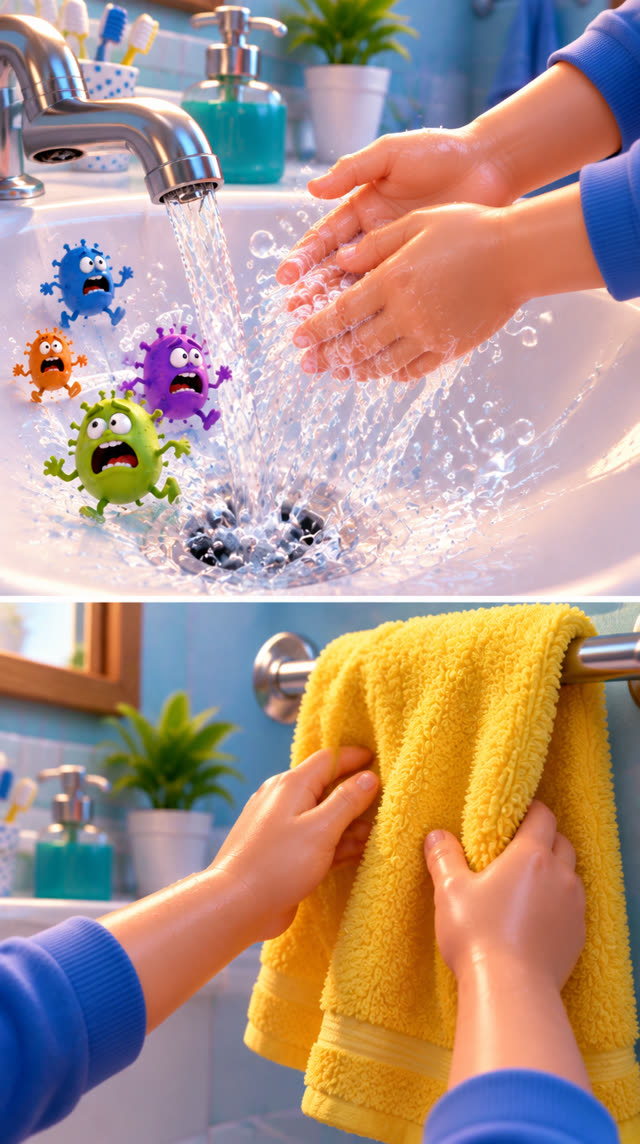Scene 4 - Bubble Pop! Clean Hands!