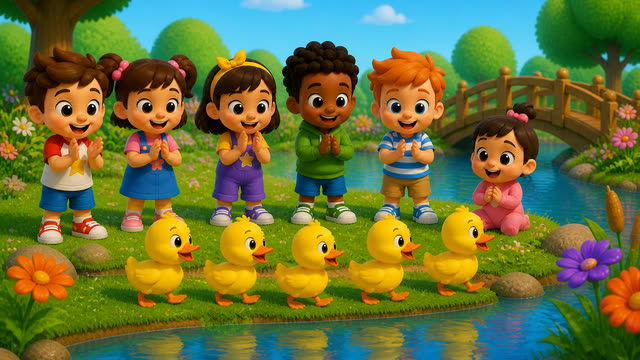 Scene 3 - Five Little Ducklings 🐥